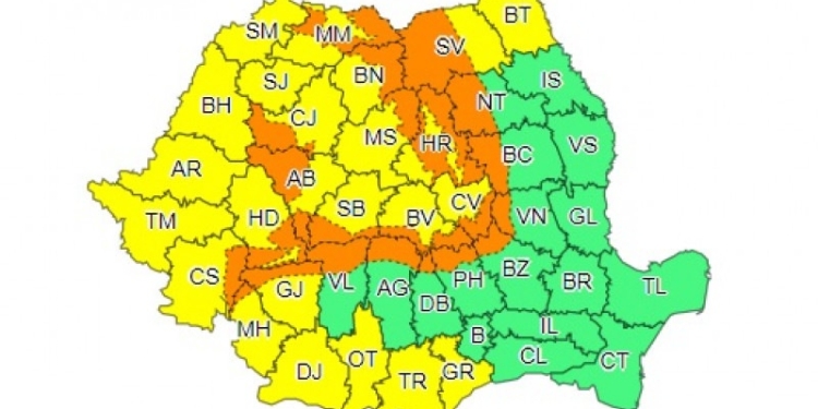 Vântul, la putere în Vest. Cod portocaliu de viscol în 21 de județe