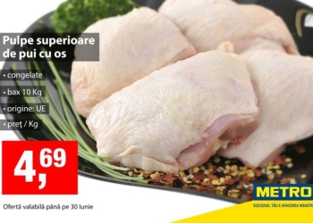 TIMIȘOARA: „Ofertă” la carnea de pui dintr-un mare lanț de magazine! Loturi întregi retrase din cauză că au fost contaminate cu Salmonella