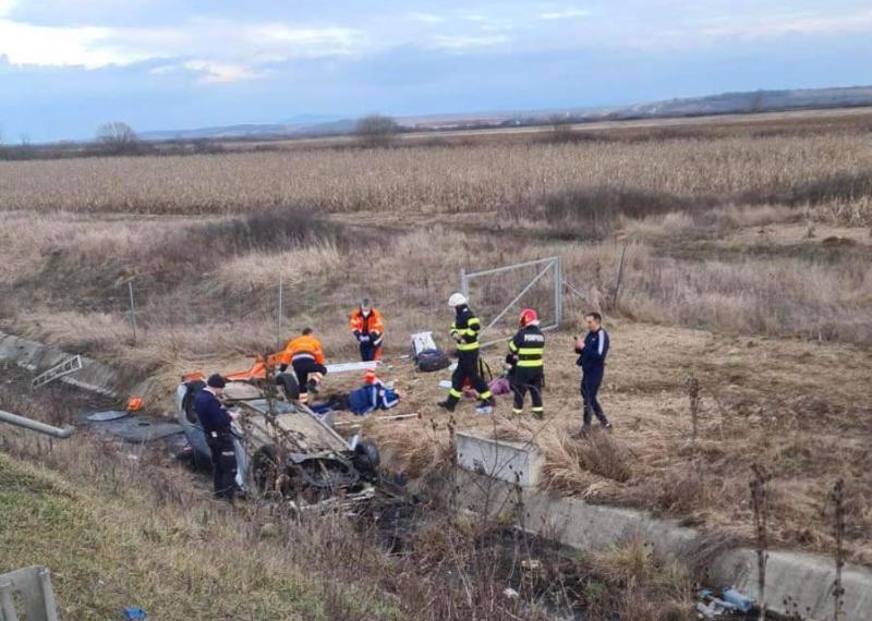 Accident pe autostrada A1 Timișoara – Lugoj. Două persoane au ajuns la spital