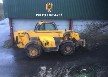 Utilaj de valoarea unei garsoniere, furat din Marea Britanie și găsit în Timiș