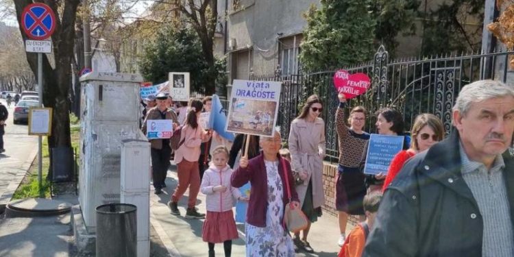 Marș anti-avort la Timișoara