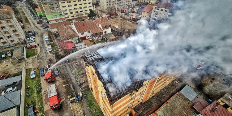 VIDEO Imaginile dezastrului lăsat în urmă de incendiul din Complexul Studențesc