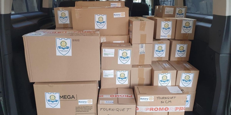 Sprijin umanitar din partea rotarienilor din Timiș pentru Ucraina!