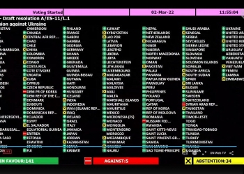 Rezoluția ONU care condamnă invazia rusă în Ucraina, a fost votată