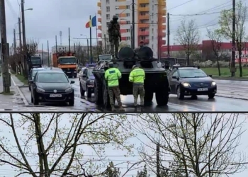 Au rămas cu blindatul în mijlocul drumului! Un bulevard din Timișoara a fost blocat