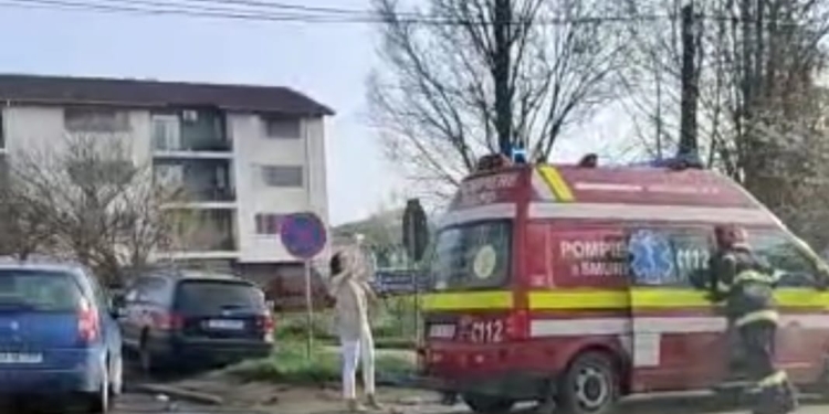 VIDEO Accident în Giroc! O persoană a fost rănită!