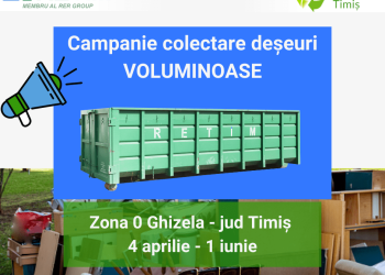RETIM anunță o nouă campanie trimestrială de colectare a deșeurilor voluminoase