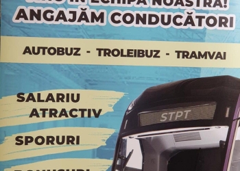 STPT caută șoferi și vatmani. Vezi aici detaliile unui job interesant