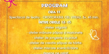Copiii, așteptați la CJ Timiș, de 1 iunie. Primiți cu jocuri, teatru, ateliere de creație și multe surprize