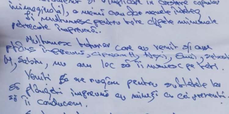 Fostul iubit al Iuliei, mama care s-a aruncat cu cei doi copii de pe un bloc cu zece etaje, i-a scris o ultimă scrisoare