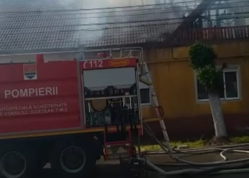 VIDEO Casa fostului primar din Lugoj, Francisc Boldea, a luat foc