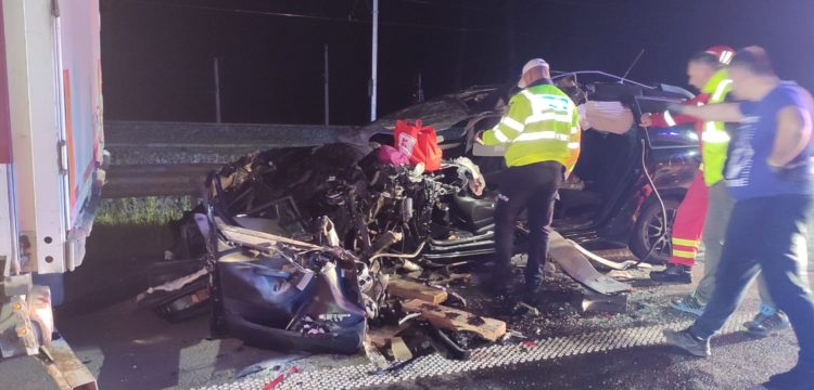 Accident grav pe A1. O persoană a fost rănită