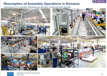 Noua fabrică de frigidere, care se construiește în Timiș este o prioritate pentru salariați și pentru stat