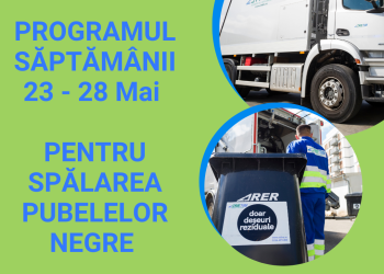 Recipientele de colectare a deșeurilor reziduale nu sunt lăsate la voia întâmplării! RETIM le spală!