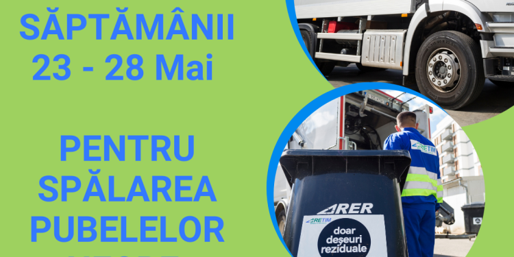 Recipientele de colectare a deșeurilor reziduale nu sunt lăsate la voia întâmplării! RETIM le spală!