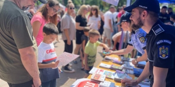 Misiune veselă de 1 iunie. Copiii au putut fi polițiști pentru o zi