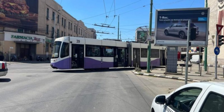 Tramvai deraiat la Timișoara