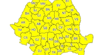Vine un weekend cu cod galben de ploi în toată țara!