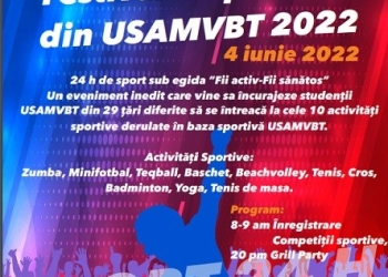 „Fii activ-Fii sănătos!”, prima ediție a Festivalului Sportului de la USAMVBT