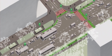 Piste de biciclete pe carosabil pe strada Gh. Lazăr. Circulația pe această arteră, regândită