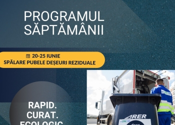 RETIM igienizează pubelele pentru deșeuri reziduale, în zonele 0 și 1 din Timiș