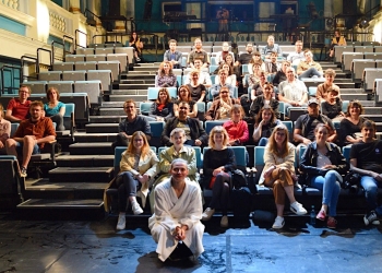 Sală de spectacole într-un fost liceu din Timișoara. Teatrul German are planuri mari