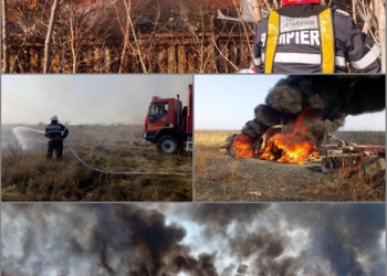 Ora și incendiul! În ultimele 24 de ore, pompierii timișeni au intervenit la stingerea a 21 de incendii