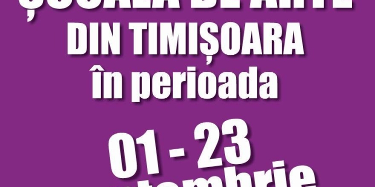 Școala de Arte din Timișoara caută oameni talentați! Pregătiri pentru un nou an școlar