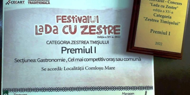 Comloșu Mare, premiul I la concursul „Lada cu Zestre”