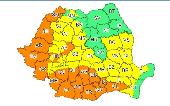 Coduri portocalii și galbene de caniculă în Banat, până la finalul săptămânii
