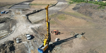 Se lucrează de zor la noul drum care va lega Timișoara de A1, prin Sânandrei