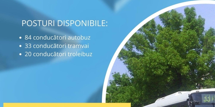 Se caută șoferi de autobuz, troleibuz și vatmani. STPT te vrea în echipa sa!