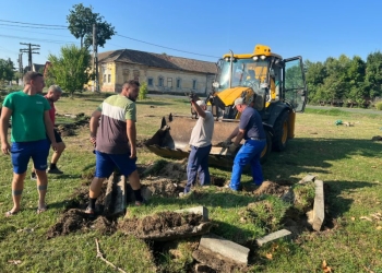 Au început lucrările la parcul din Stamora Germană