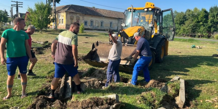 Au început lucrările la parcul din Stamora Germană