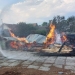 Incendiu puternic în localitatea Chevereșu Mare. Un bărbat a fost rănit