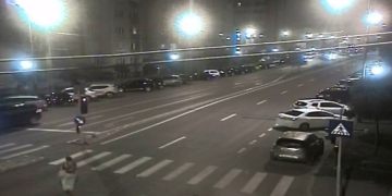 VIDEO Accident grav în care a fost implicată o mașină a Poliției Locale Timișoara! O femeie a ajuns la spital