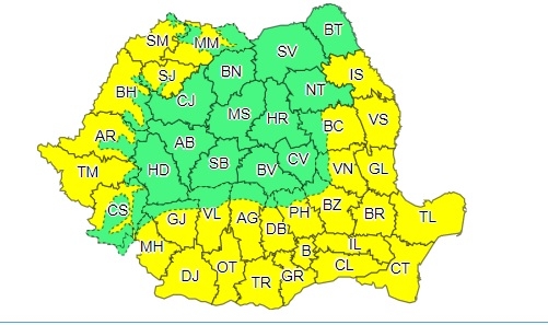 Județul Timiș intră sub cod galben de caniculă și disconfort termic