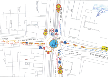 Se reia traficul într-una dintre cele mai circulate intersecții din Timișoara