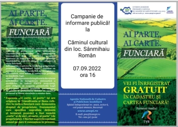 Sânmihaiu Român: cadastrare gratuită pentru cetățeni