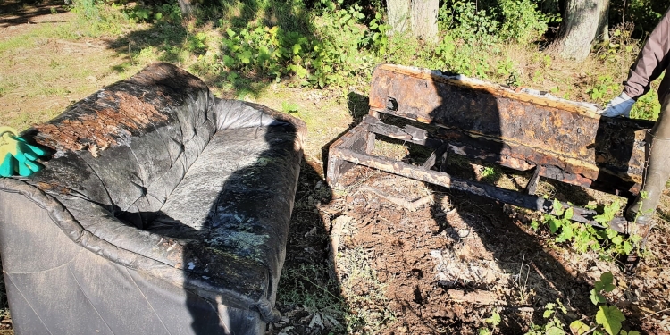 În Timiș, oamenii își aruncă în pădure saltelele, canapelele, televizoarele, monitoarele și chiar instrumentele muzicale