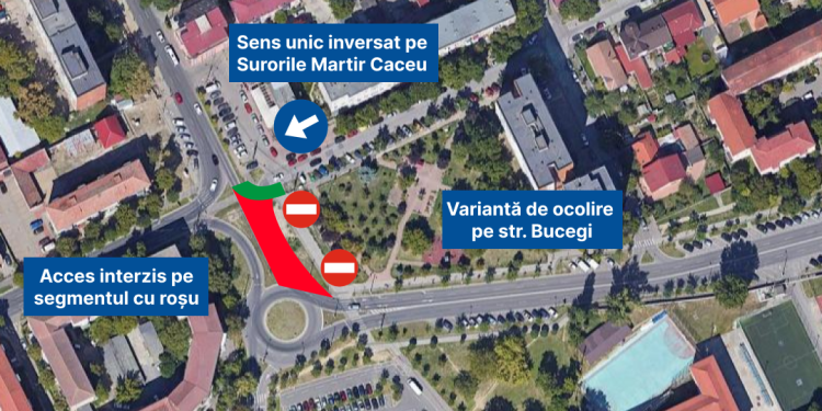 Reguli noi de circulație în zona stadionului Dan Păltinișanu din Timișoara