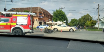 VIDEO Motociclist rănit în urma unui accident, la Timișoara