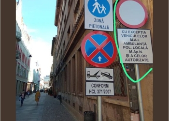 Panică în comunitatea bicicliștilor din Timișoara! Primăria a montat indicatoare care interzic accesul în zona pietonală centrală a orașului