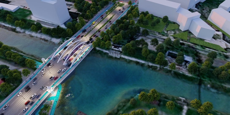 Cum va arăta podul peste Bega de la Solventul? Primele randări