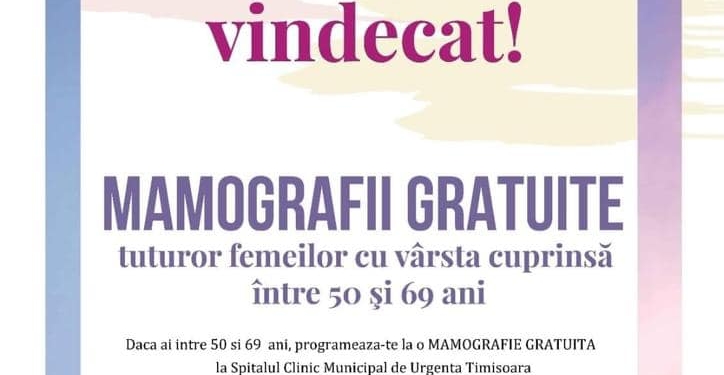 Campanie de prevenire a cancerului la sân organizată de primăria Șag