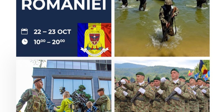 Tehnici de parașutare, mașină de luptă și un minipoligon de cercetare, expuse de Ziua Armatei Române