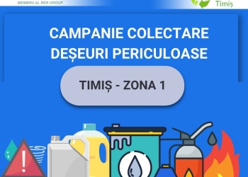 RETIM și ADID Timiș revin cu o noua campanie de colectare gratuită a deșeurilor PERICULOASE din menajer! Care sunt acestea și cum ne putem debarasa legal de ele?