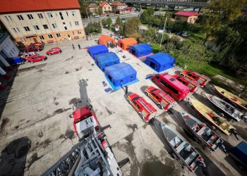 Pompierii timișeni sunt pregătiți de cutremur! Au derulat exerciții ample în zona lacului Surduc