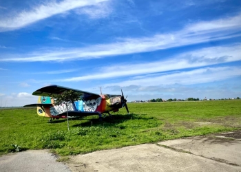 Au început lucrările pentru realizarea unui heliport la Aerodromul Cioca