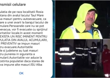 Este alertă la Roșia Montană! Avarie la baraj, sute de oameni evacuați